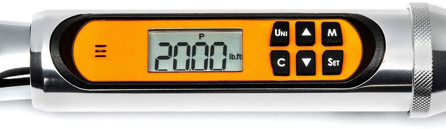 1/4" Drive GEARWRENCH 120XP Flex Head Electronic Torque Wrench with Angle - 85194