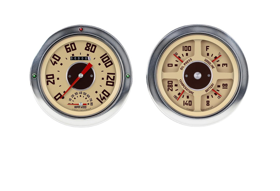 Classic Instruments CT54GM62 Speedometer with Built in Tachtac & Quad Gauge - '54-55 Gmc Chevy Truck GM
