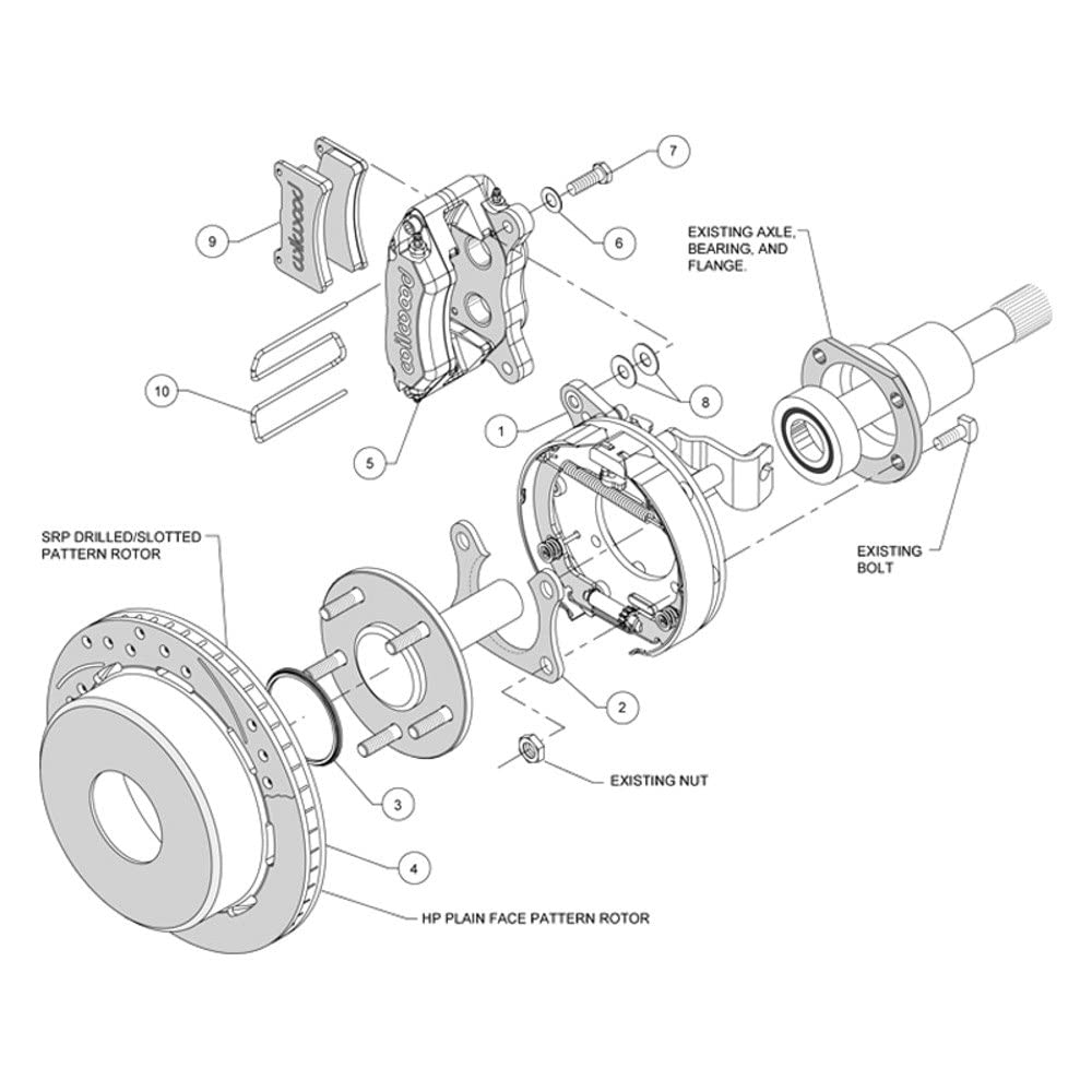 P-Brake Kit, Drilled FDP-LP 11.00"