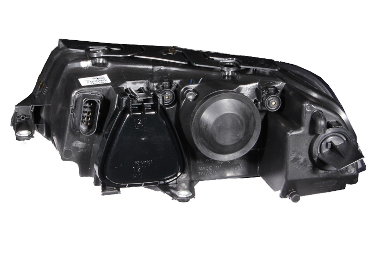 Halogen Projector Headlight AnzoUSA 121357 for Volkswagen Passat Black/Clear