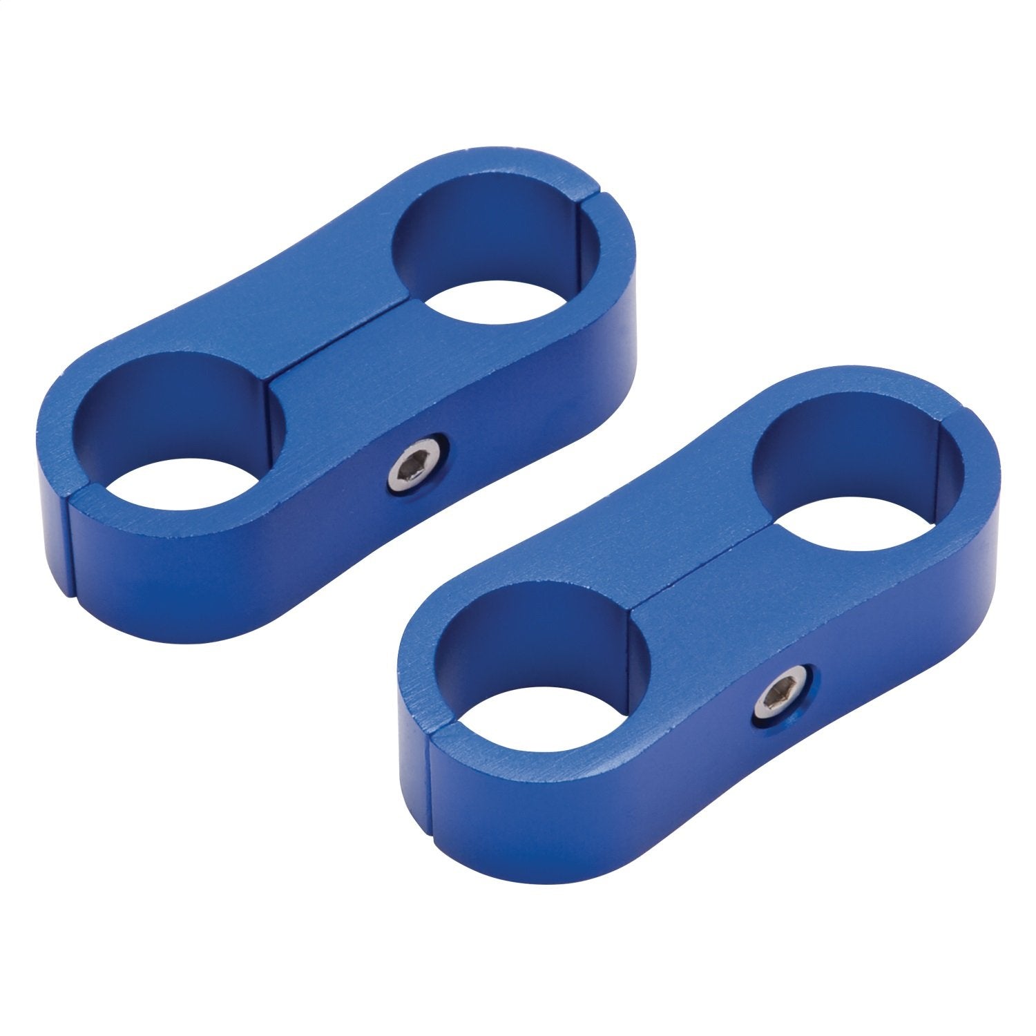 Hose Separator Edelbrock 654312 For -8 Braided Blue Anodize