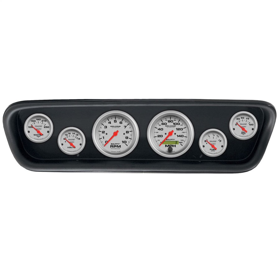 AutoMeter Dash Kit Direct Fit, (3 3/8" X2, 2 1/16" X4), Ford Mustang 64-65, Ultra-Lite (2107-13)