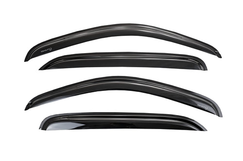 Trailfx Window Vent Visors Rain Guard Tape On Acrylic with A Smoke Tint 4 Piece Compatible Tacoma 16-19 - 4768H