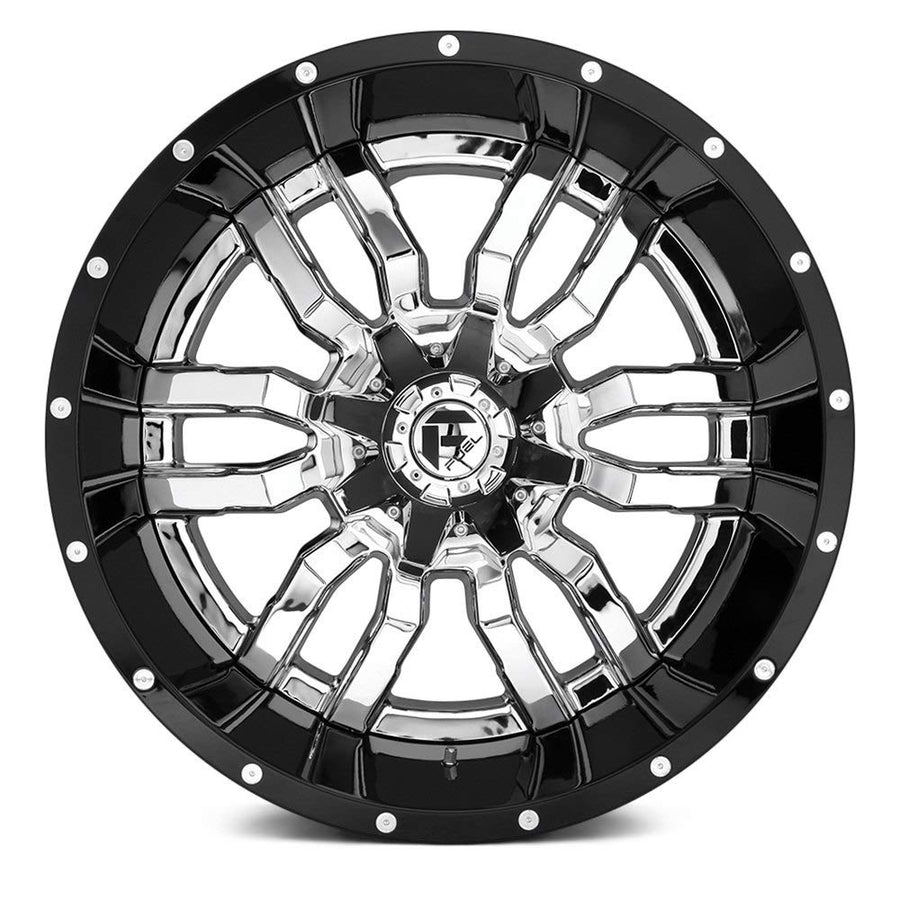 D270 Fuel Sledge 20x10 8x180 -18mm Chrome Wheel Rim