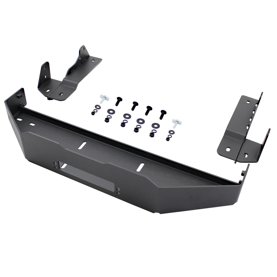 3100 Series Go Rhino Winch Tray Kit | Mild Steel, Textured Black | 31761T | Fits 2019 - 2021 Chevrolet Silverado 1500; 2022 Chevrolet Silverado 1500 LTD