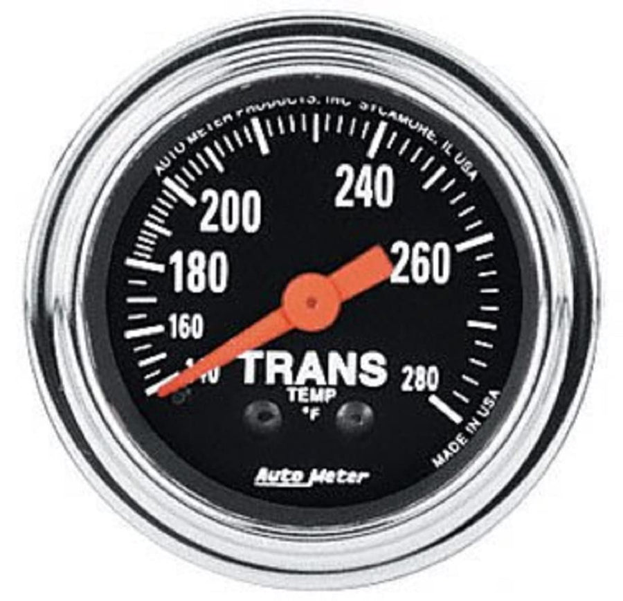 Auto Meter Traditional Chrome 2451 Mechanical Transmission Temperature Gauge
