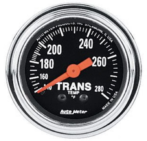Auto Meter Traditional Chrome 2451 Mechanical Transmission Temperature Gauge