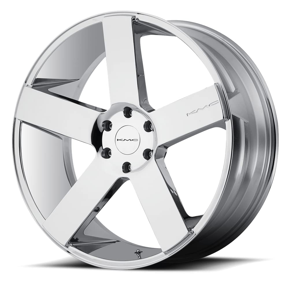 KMC Wheels KM690 5 Satin Black Wheel with Painted Finish (22x9"/6x139.7mm, +30mm offset)