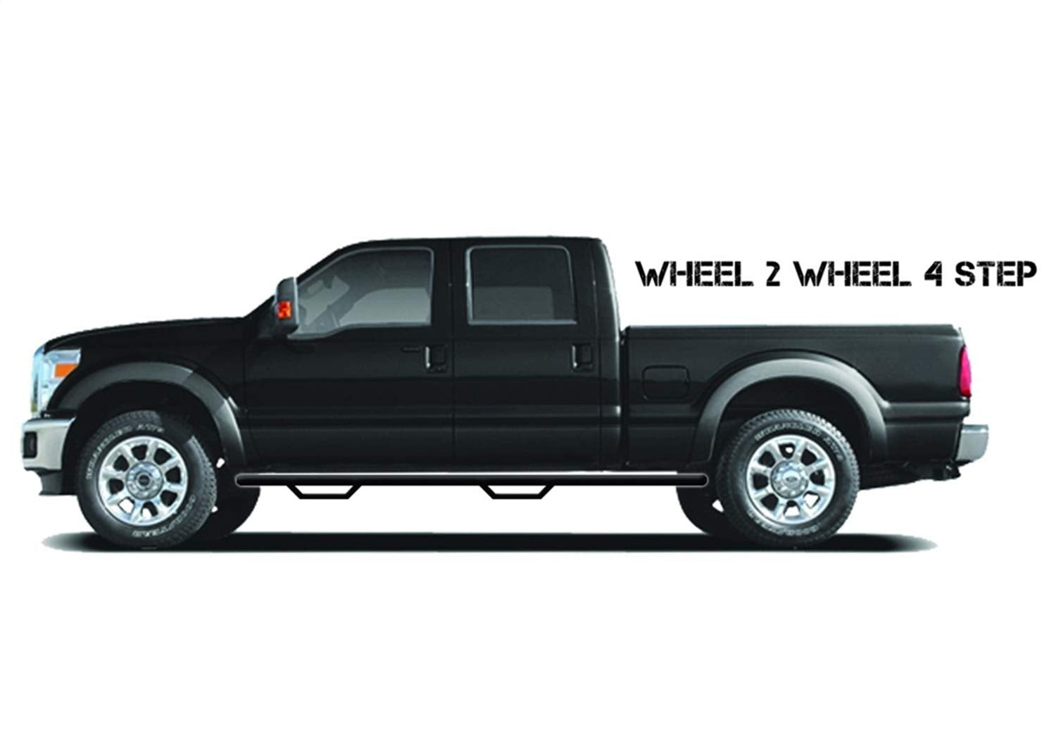 Gloss Black N-Fab T0580CC Nerf Step 2 Wheel Black-T0580CC