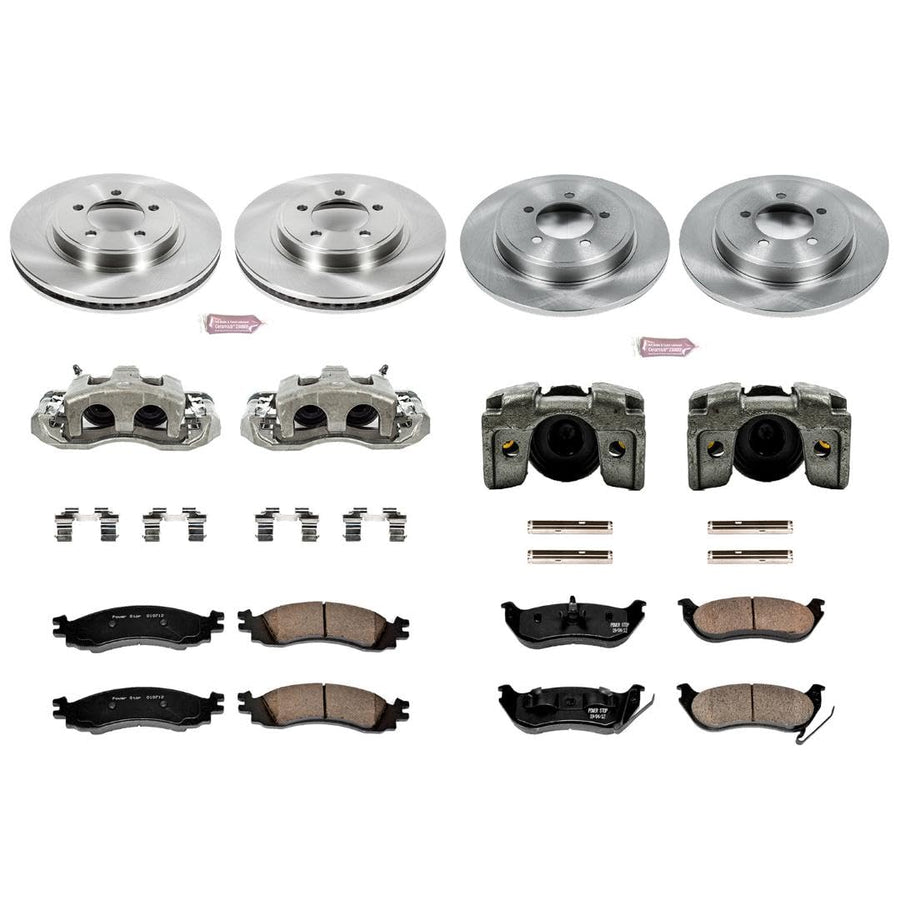 Power Stop 1-Click KCOE1443 Autospecialty Brake Kit with Replacement Calipers