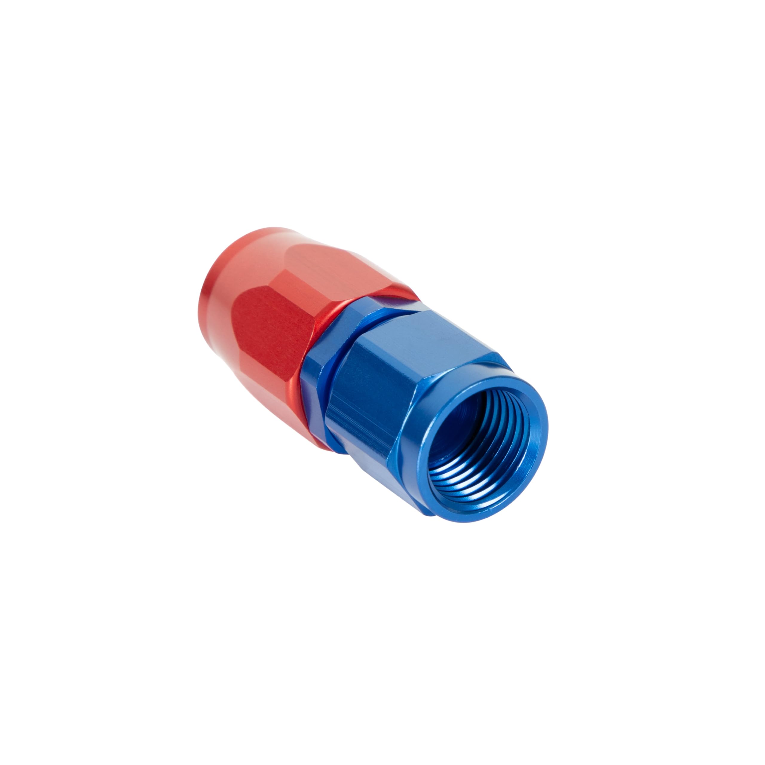 Earl's Straight Swivel-Seal® Hose End -6 AN - Red/Blue - Clamshell Package 800106ERLP