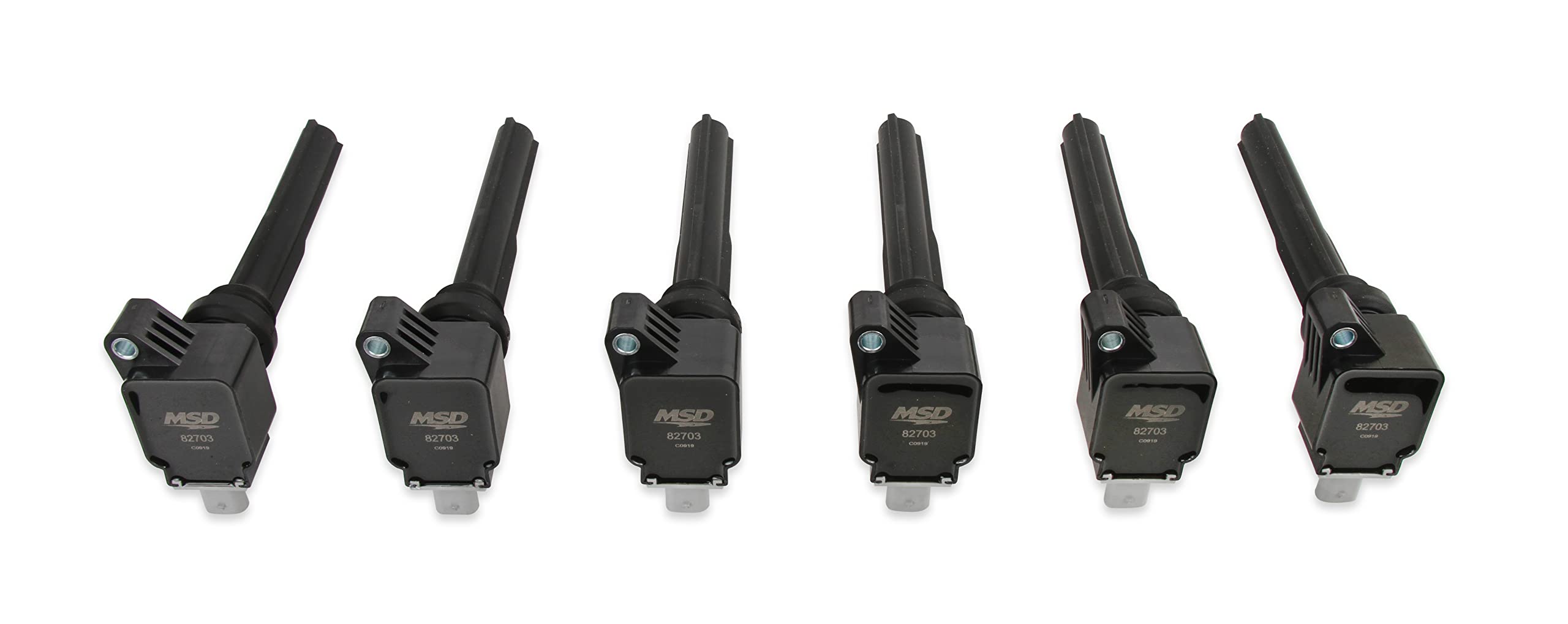 6-Pack MSD 827063 Ignition Coils, Black