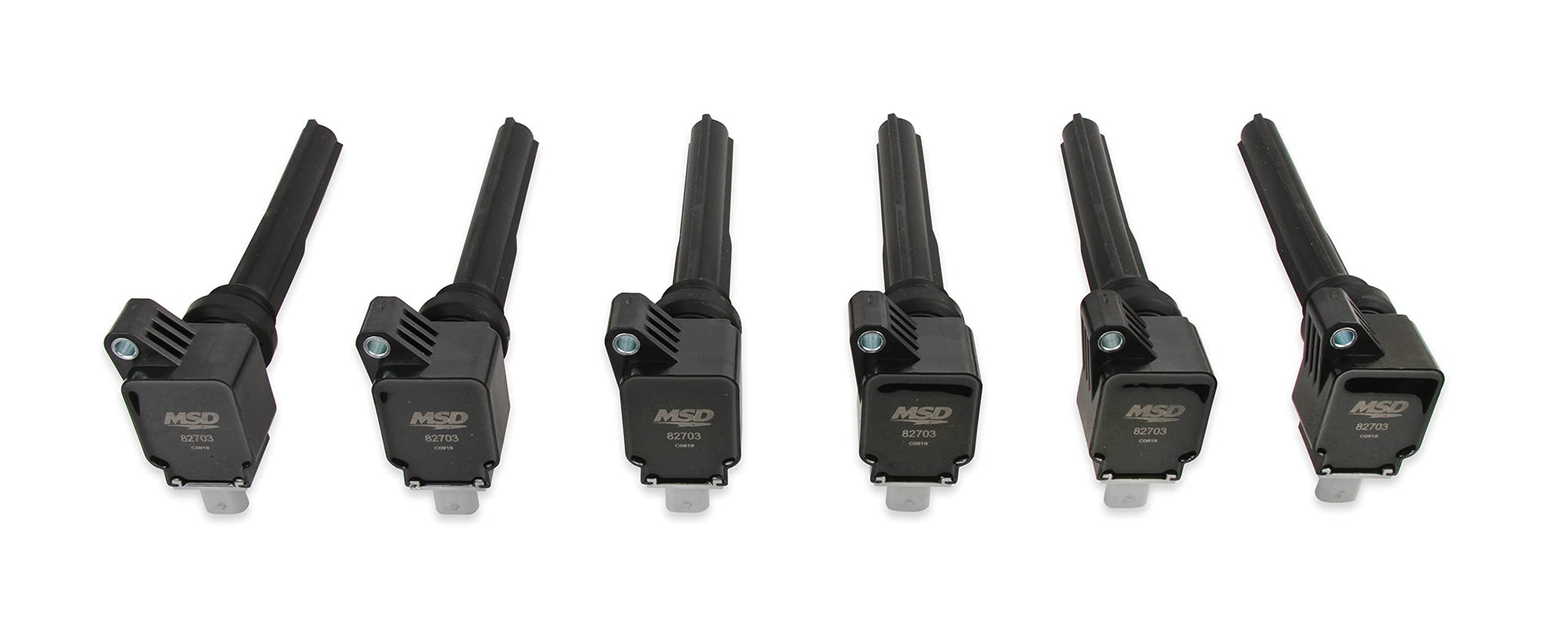 6-Pack MSD 827063 Ignition Coils, Black