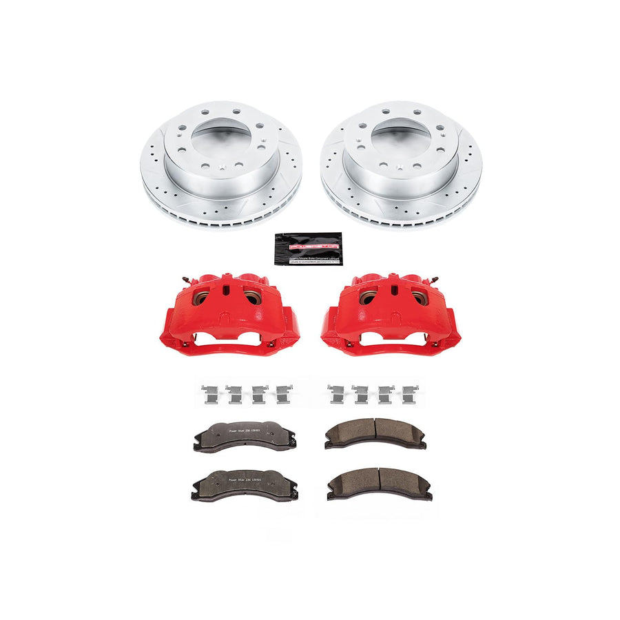 Brake Kit Power Stop KC5559-36 with Caliper (Front Truck and Tow) For Chevrolet Silverado 2500 HD, Chevrolet Silverado 3500 HD, GMC Sierra 2500 HD, GMC Sierra 3500 HD [Model Specific]