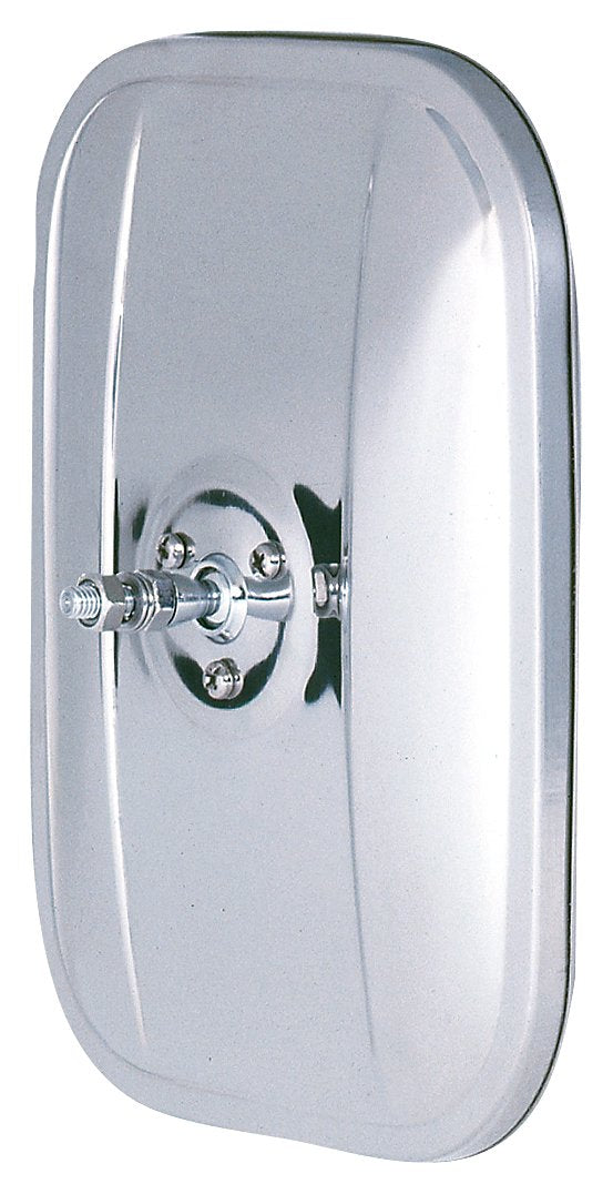 K Source Replacement Universal Mirror Head - Driver & Passenger Side, 5" x 7" Glass, Stainless Steel Housing, Easy Install, For Cars & Trucks