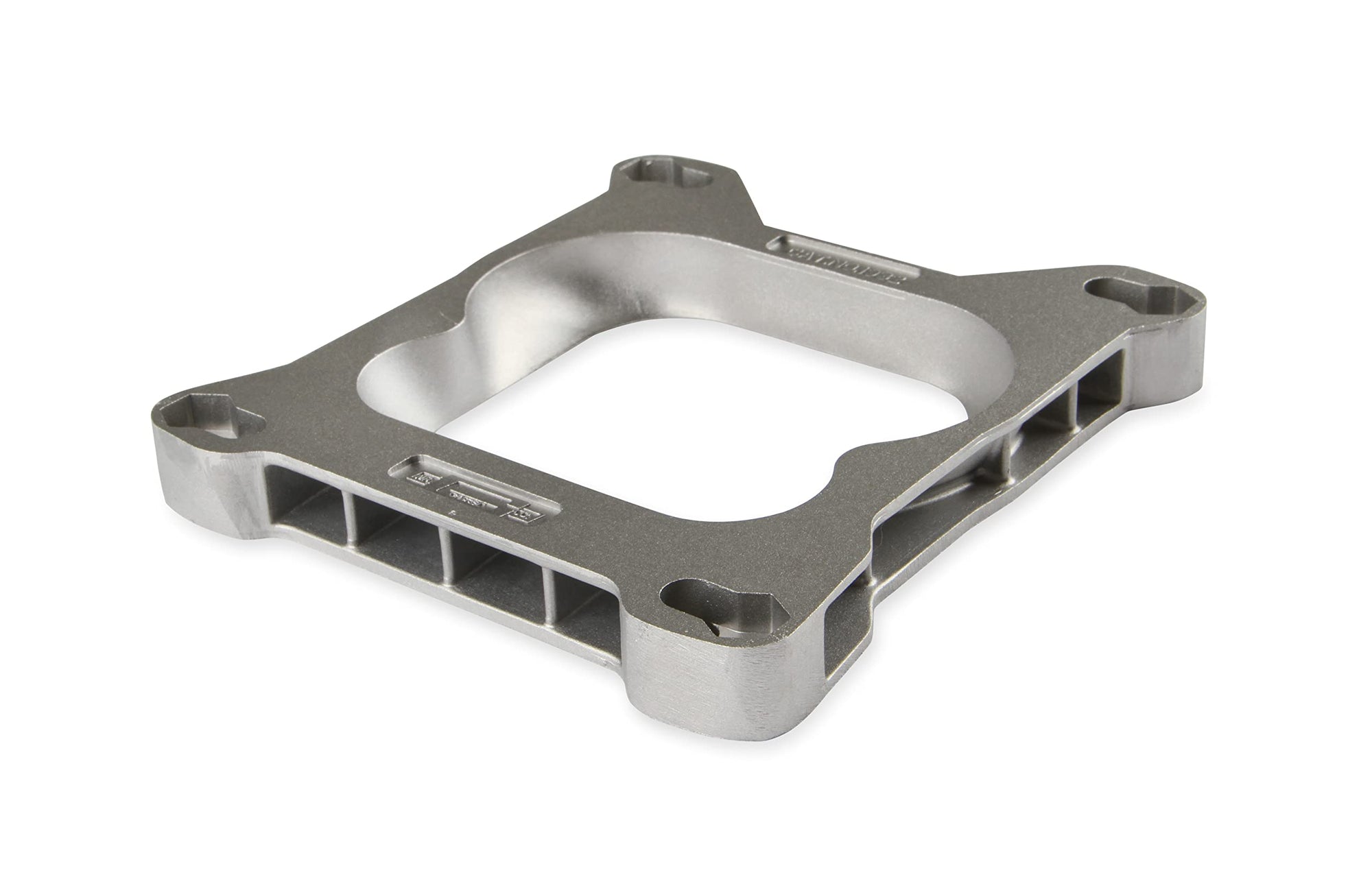 Carburetor Adapter Kit Mr. Gasket 4Bbl To 4Bbl, Silver