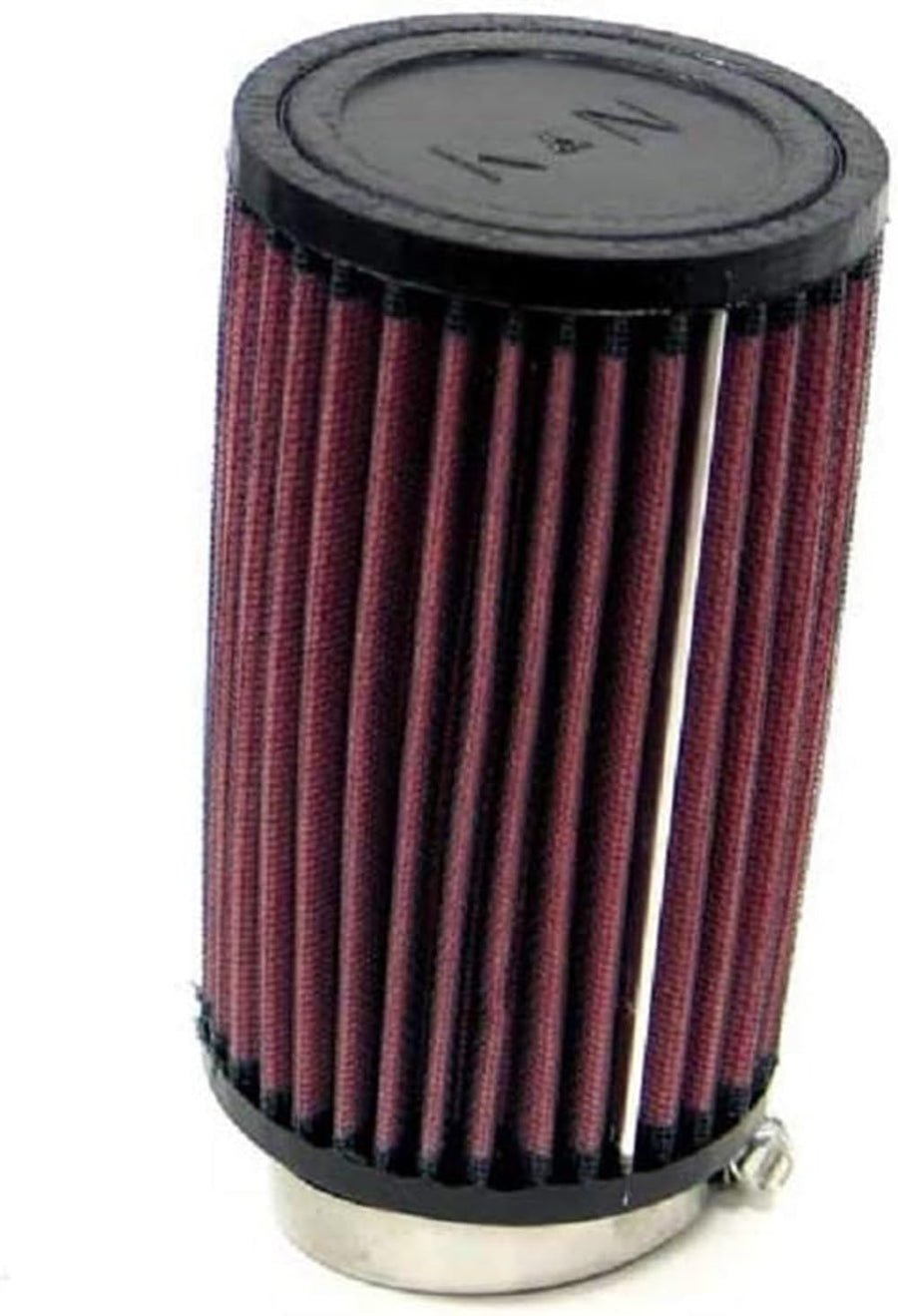 High-Flow K&N Original Lifetime Universal Clamp-On Air Filter: High Performance, Premium, Washable: Flange Diameter: 2.25 In, Filter Height: 6 In, Flange Length: 0.75 In, Shape: Round, RU-1090