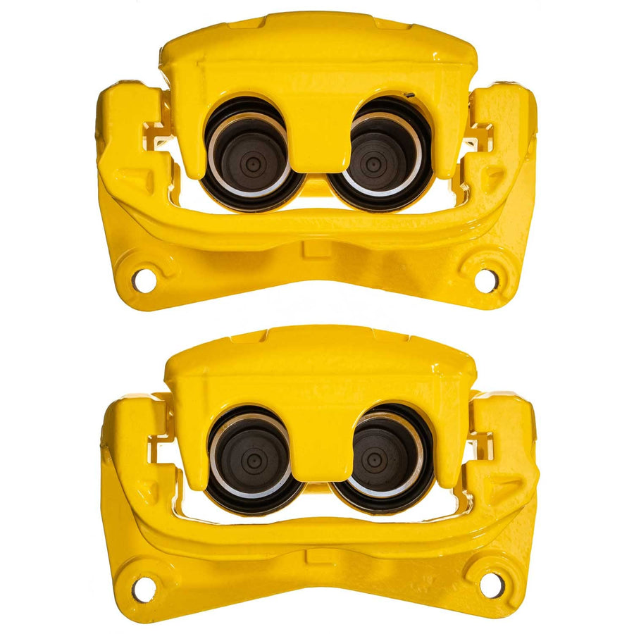 Power Stop S7084YLW Front Pair of High-Temp Yellow Powder Coated Calipers For Scion FR-S 2013-2016, Subaru BRZ 2013-2020, Toyota 86 2017-2020 [Model Specific]