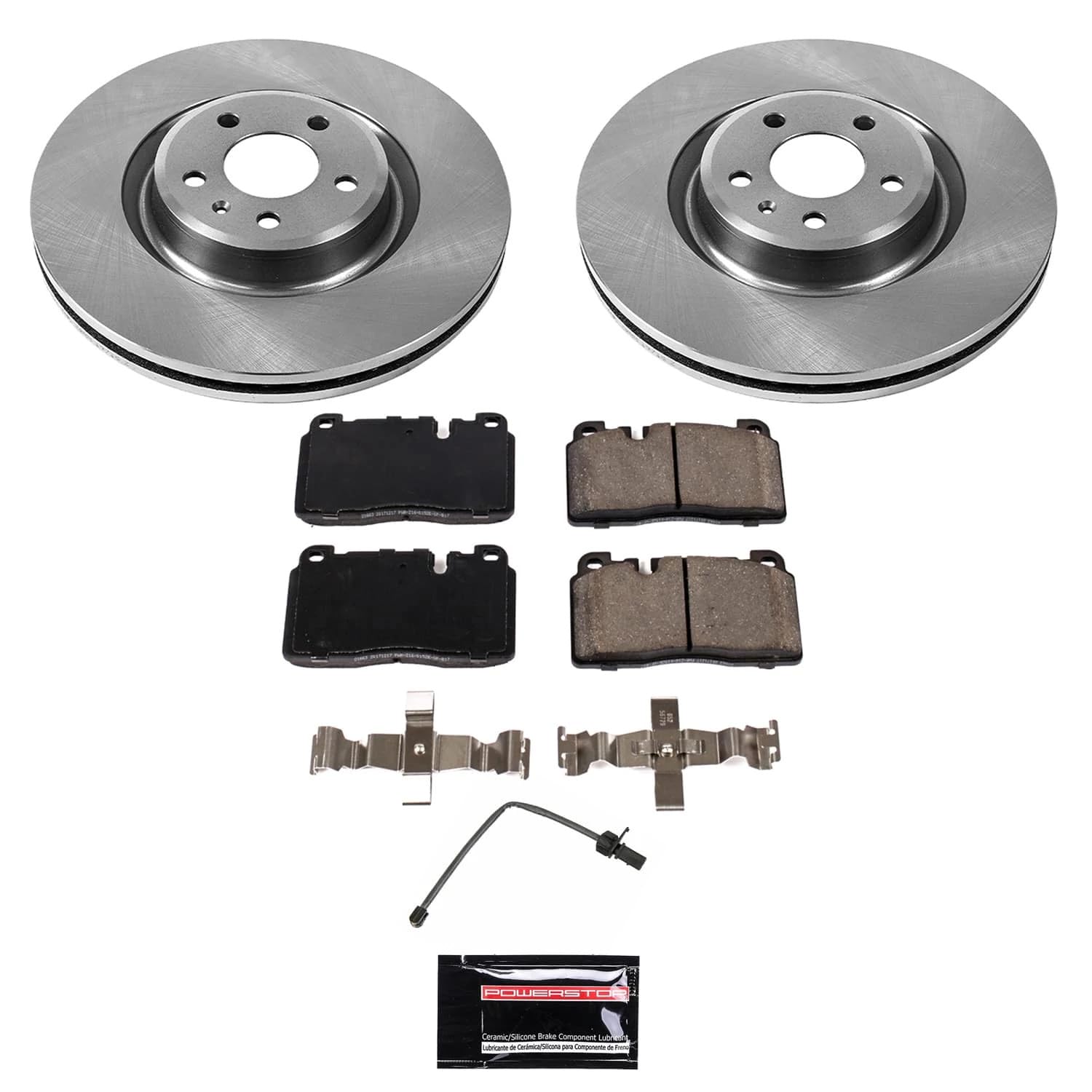 Autospecialty POWERSTOP Front Stock Replacement Brake Pads and Rotors Brake Kit For Cadillac CT4 2020-2022 [Vehicle Specific]