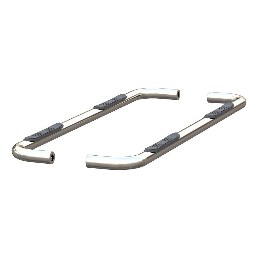 3-Inch Round Polished Stainless Steel ARIES Nerf Bars, No-Drill, Fits Select Chevrolet Silverado, GMC Sierra 1500