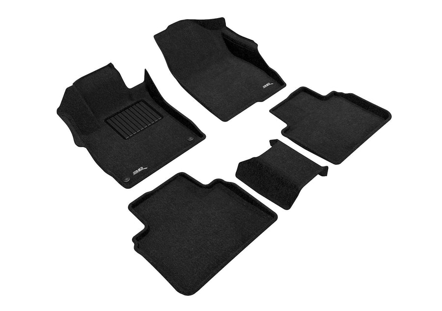 3D MAXpider Elegant Custom Fit Floor Mat (Black) for 2018-2021 Honda Accord - 1ST Row 2ND Row