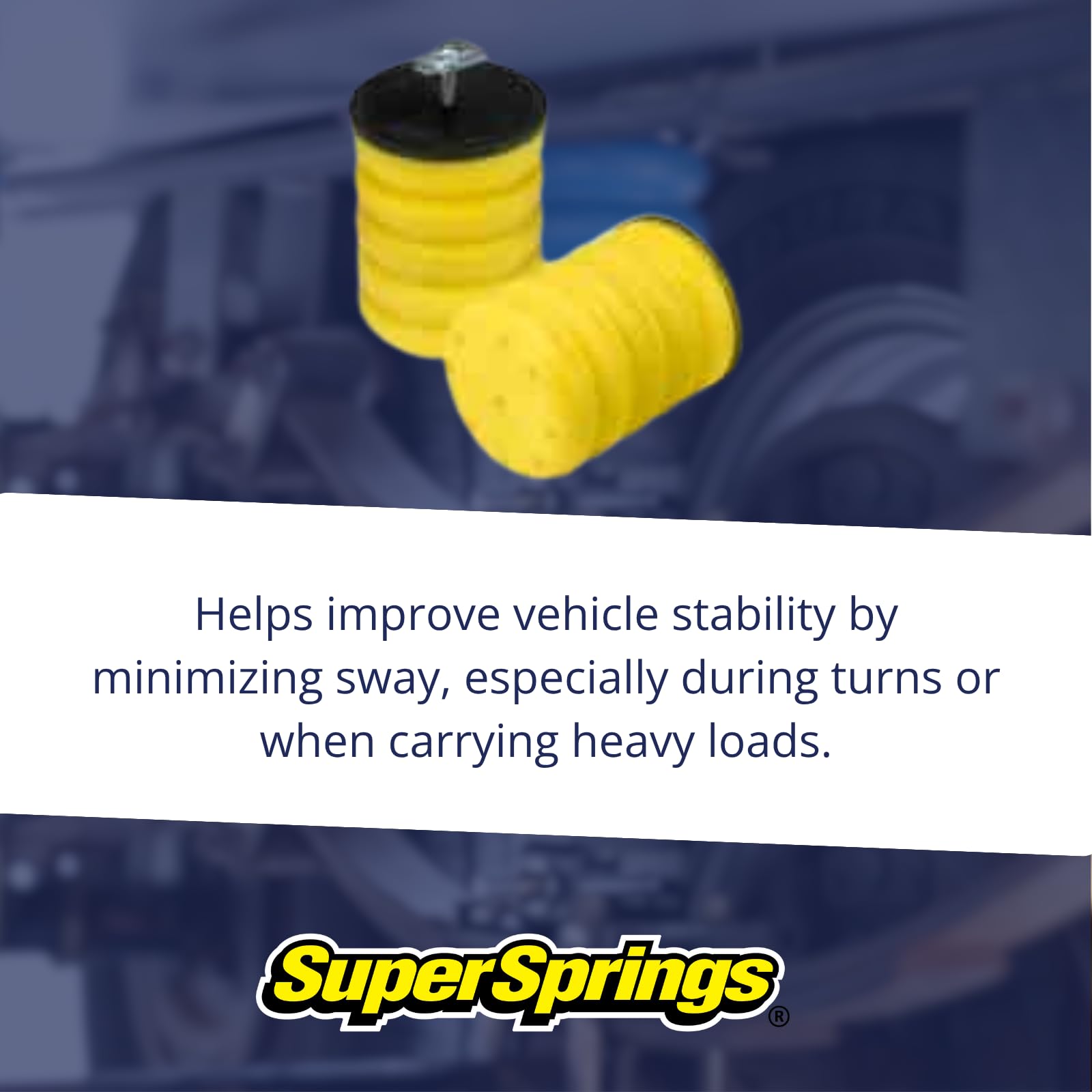 SumoSprings SSR-206-54 | Rear SumoSprings for Chevrolet Express 4500, GMC Savana 4500, Yellow
