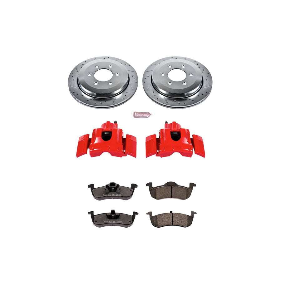 Power Stop Rear KC4683-36 Z36 Truck and Tow Brake Kit with Calipers For Ford Expedition 2007-2017, Lincoln Navigator 2007-2017 [Model Specific]