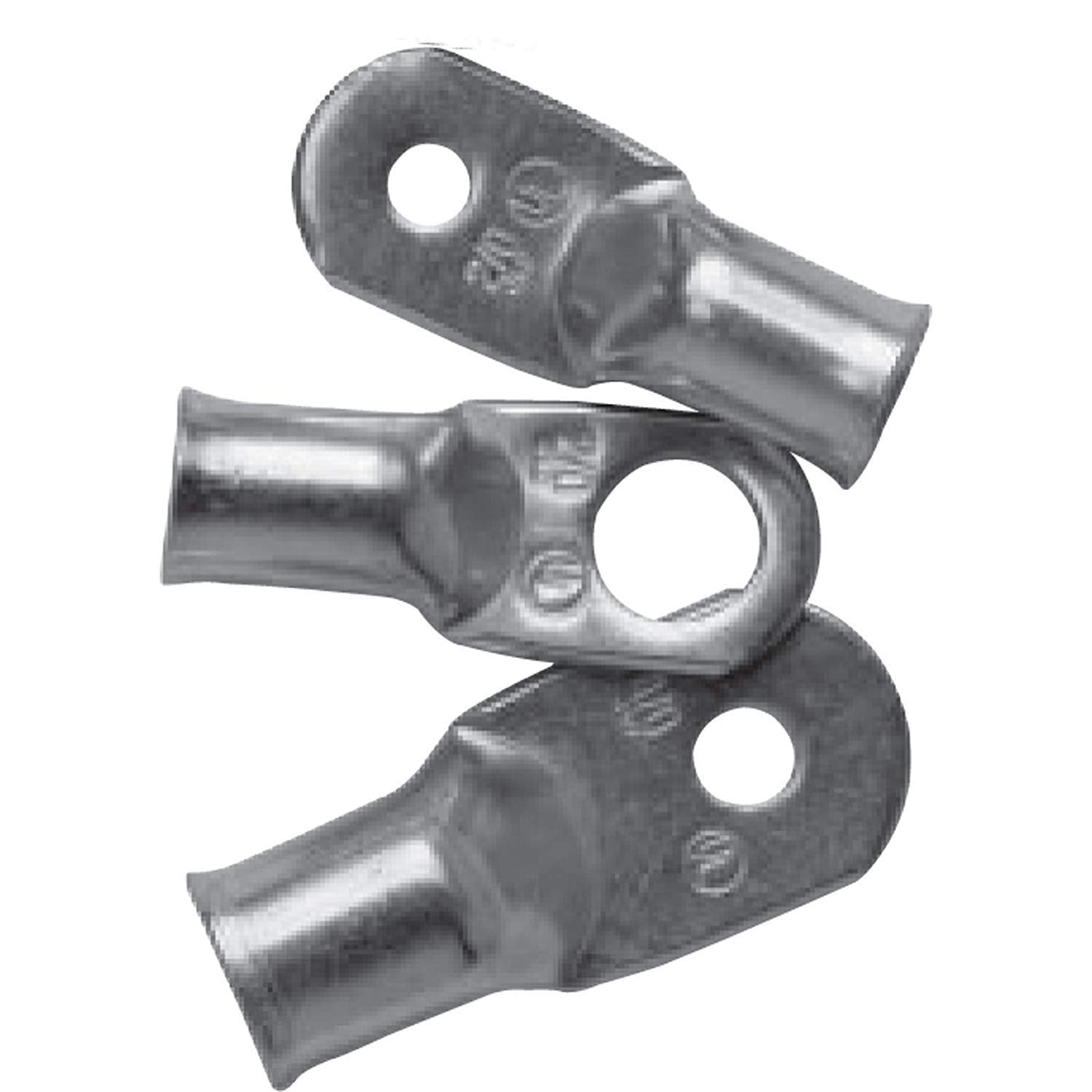 Marine Grade Ancor 242244 Heavy Duty Electrical Tinned Copper Lugs (6-Gauge, Size 1/4 Screw, 25-Pack)