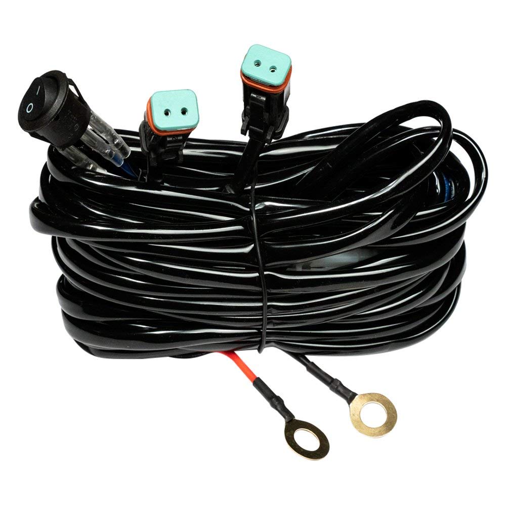 Light Bar Harness, Southern Truck 79905 Rocker Flip-Switch, Dual Dt Connector
