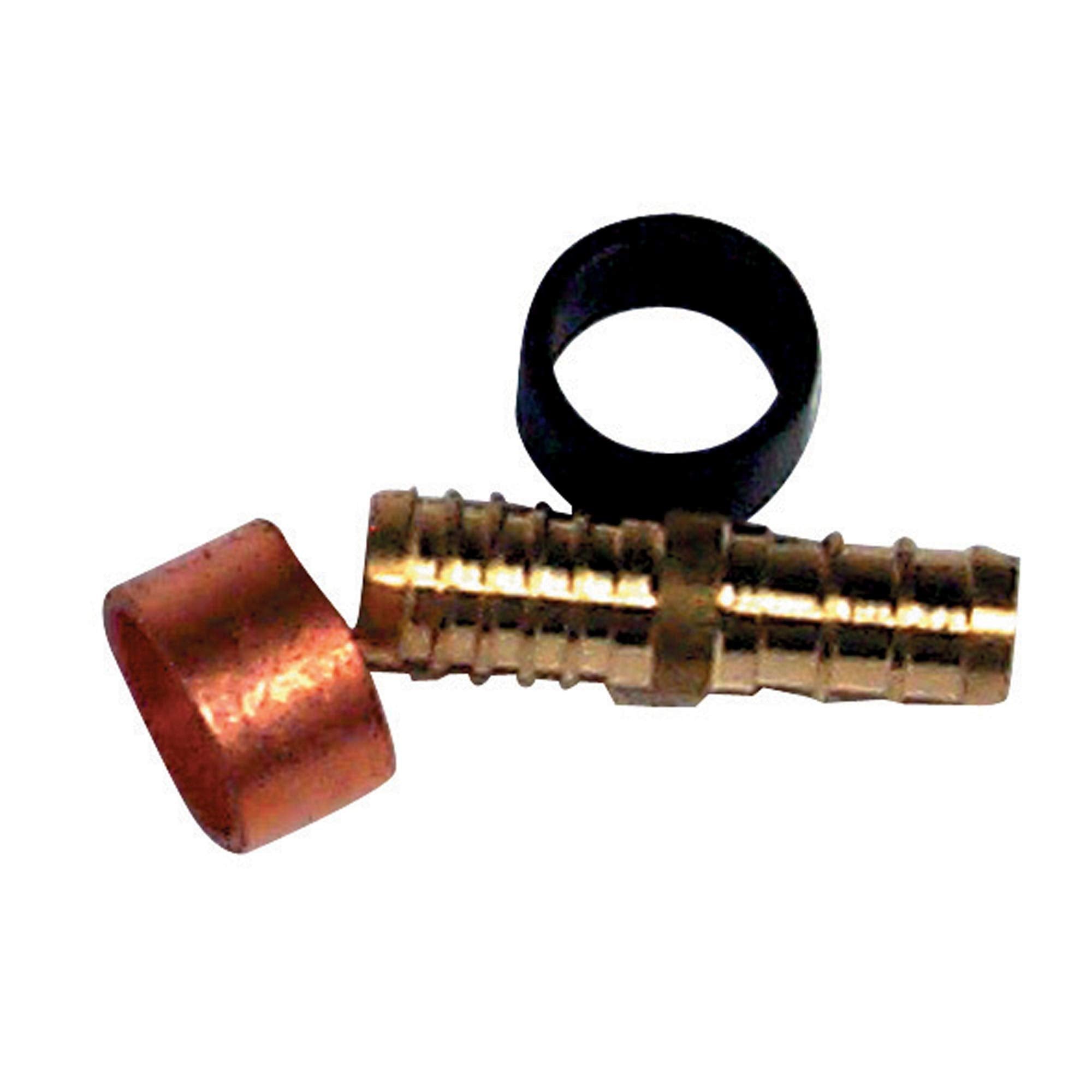 Metal BestPEX Polybutylene Adapter with Rings, 0.75" Size