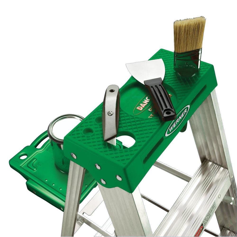 354 Werner stepladders, 4 feet, Green,red