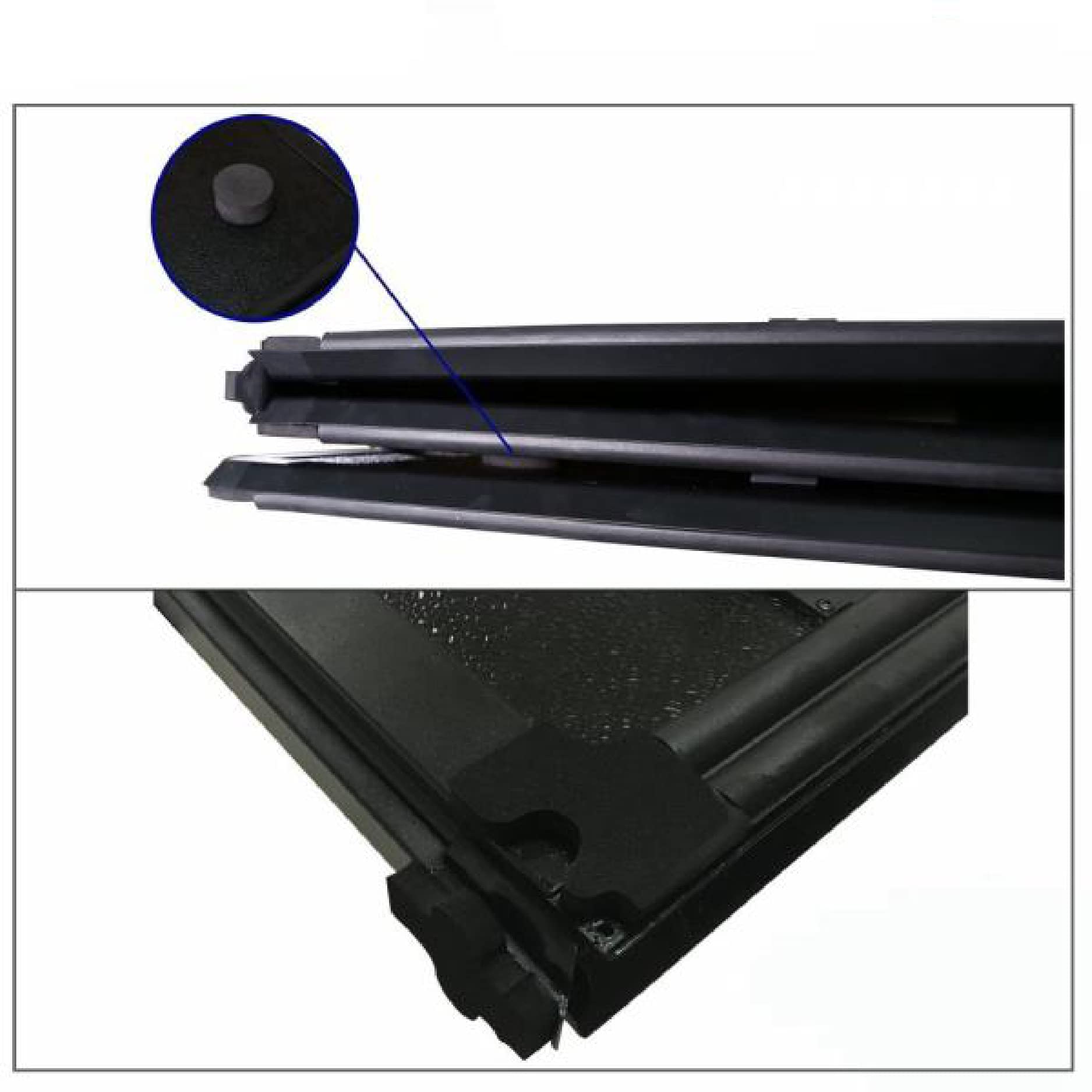 Hard Black Horse High Profile TriFold Truck Bed Tonneau Cover Compatible with 09-10 Dodge Ram 1500|11-23 Ram 1500|2010 Dodge Ram 2500|11-23 Ram 2500|10 Dodge Ram 3500|11-23 Ram 3500 5.7ft bed-HTF-DO19