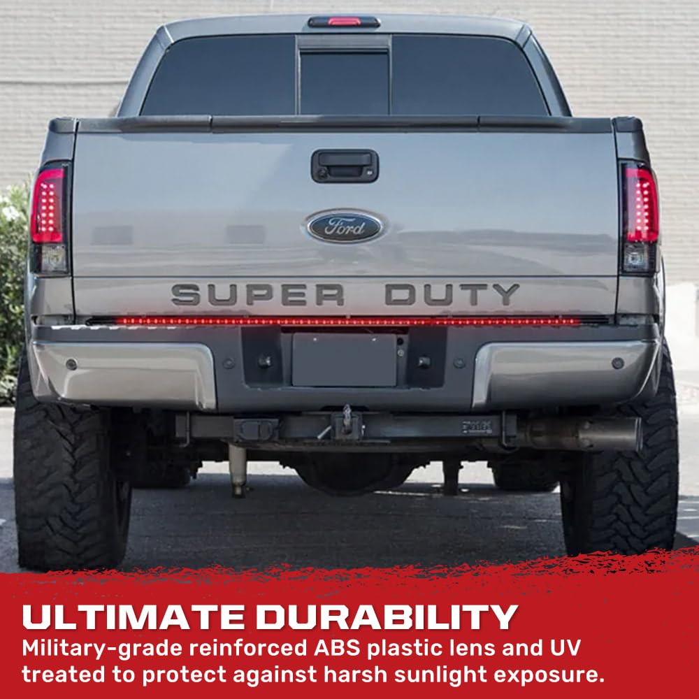 60" RECON Original Line Of Fire Hyperlite Ultra Bright Red LED Tailgate Light Bar Universal Fit (Running Lights, Turn Signals, Brakes)
