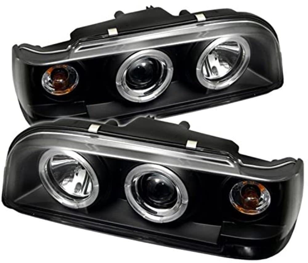 Auto Spyder 5012289 LED Halo Projector Headlights Black/Clear