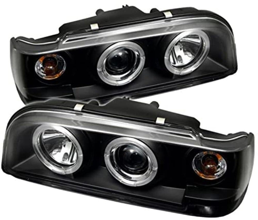 Auto Spyder 5012289 LED Halo Projector Headlights Black/Clear