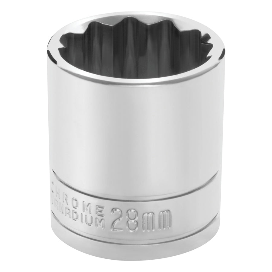 W32828 Performance Tool 1/2 Drive 12-Point Socket, 28mm