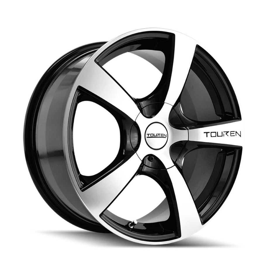 18x8 TR9, Bolt Pattern: 5x5/, Offset: 40, BLACK/MACHINED FACE/MACHINED LIP, set of 1
