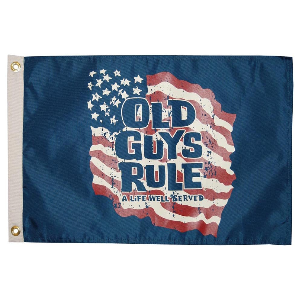 Old Guys Rule Taylor Made Products 5630 a Life Well Served Flag 12x18