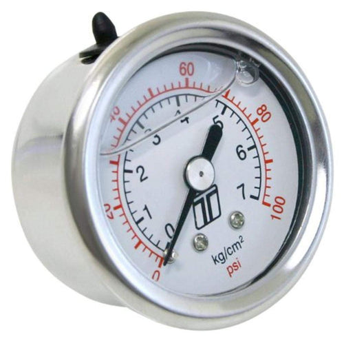 Turbosmart 0-100 PSI (0-7 Bar) TS-0402-2023 1/8 NPT Fitting Liquid Filled Fuel Pressure Regulator Gauge