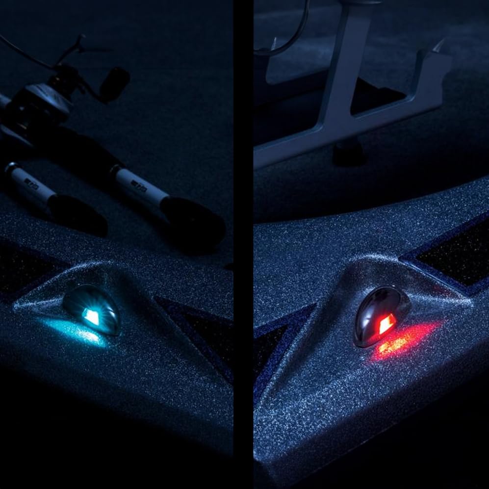 T-H Marine Navigation Lights LED – Low Profile Bullet Style Boat Lights Navigation - Red and Green Bow Lights 1 Nautical Mile Visibility - Horizontal Deck Mount