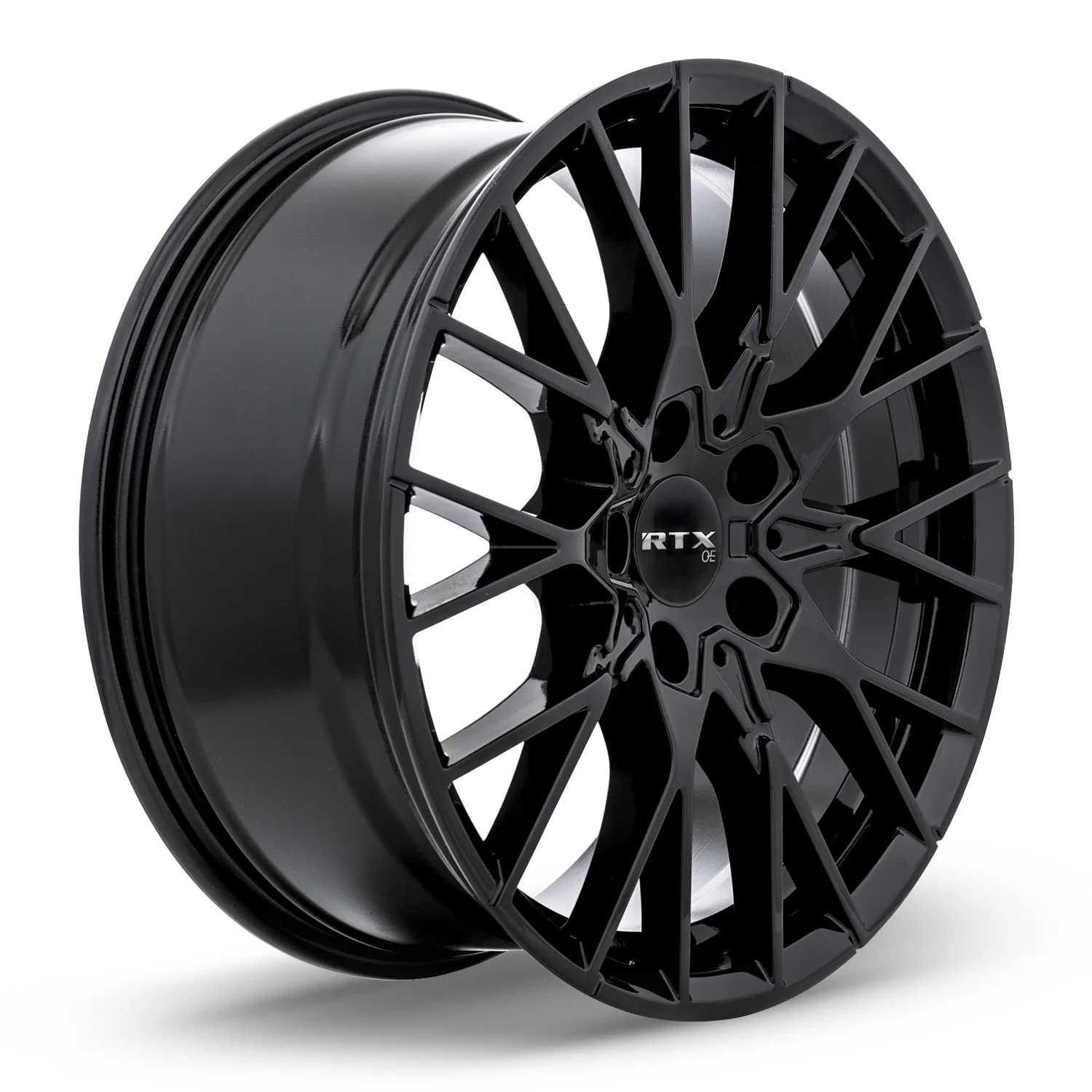 Custom RTX BEYREUTH Wheel - 19x8, 35 Offset, 5x112 Bolt Pattern, 66.6mm Hub - Gloss Black Rim