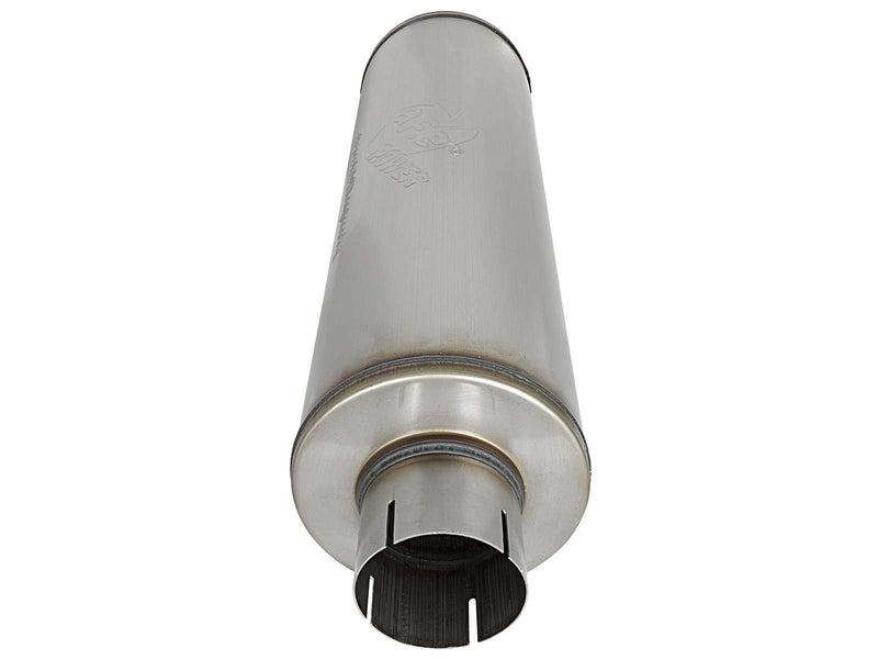 MACH Force-Xp Muffler AFE Filters 49M00024 409 Stainless Steel 3.5 in. Inlet/Center Outlet 24 in. Body/Round 7 in. Body Diameter