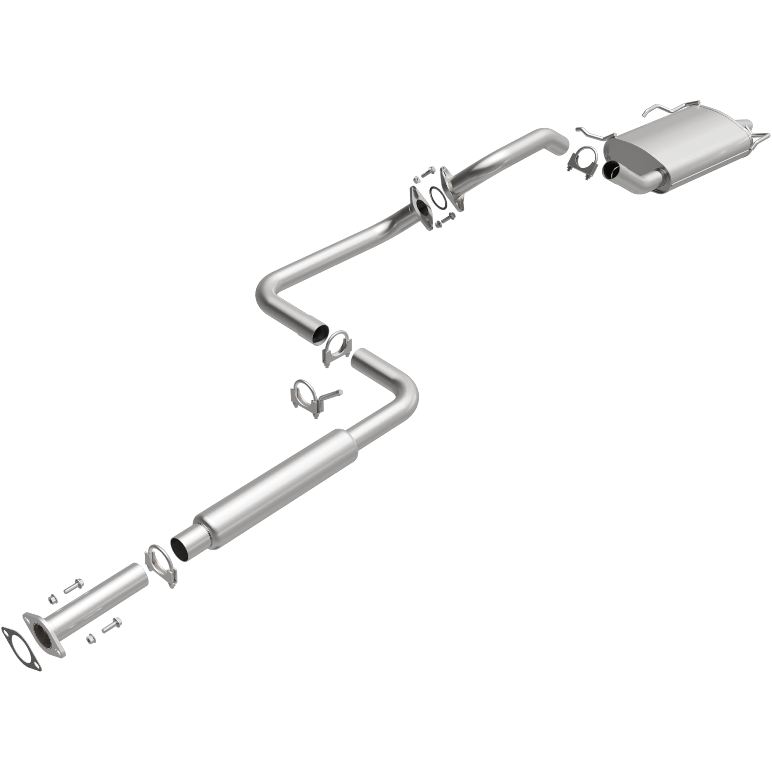 Replacement BRExhaust Exhaust System Kit 106-0735: Compatible with 1995-2003 Nissan Maxima, 1996-2001 INFINITI I30 3.0L/3.5L