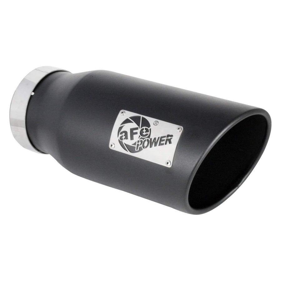 Mach Force-Xp aFe Power 49T50701-B15 5in 409 Stainless Steel Exhaust Tip Black, 1 Pack