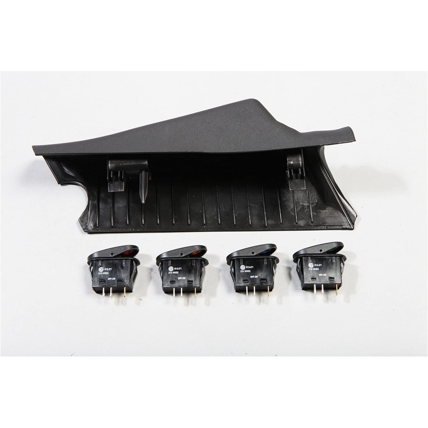 Switch Pod Kit, Rugged Ridge | A-Pillar, 4 Switches, Black, LHD | 17235.96 | Fits 2011-2018 Jeep Wrangler JK