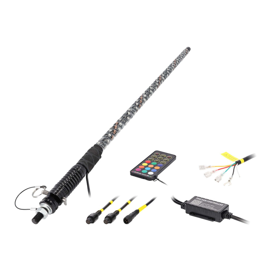 3' Metra Chasing RGB Whip Light w/Controller (MPS-CHWP-1)