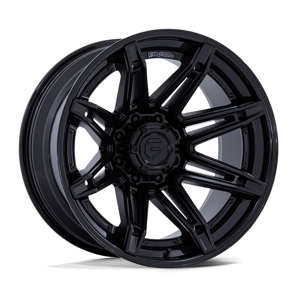 FUEL OFF-ROAD 24X12 FC401 BRAWL 6X5.5 4.77-44mm MATTE BLACK WITH GLOSS BLACK LIP - FC401MX24126844N