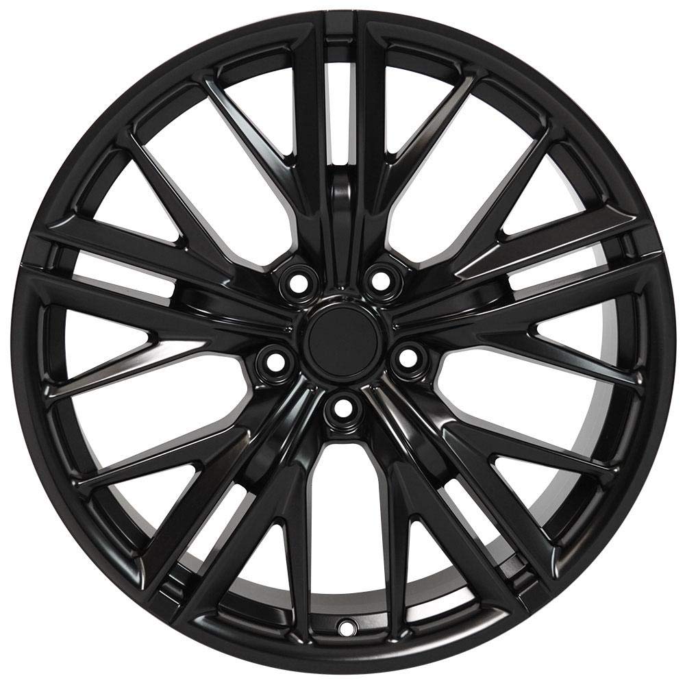 20 Inch OE Wheels CV25 Rim Fits Camaro ZL1 Style 5x120 20x9.5 Satin Black - Hollander 5773 (1)