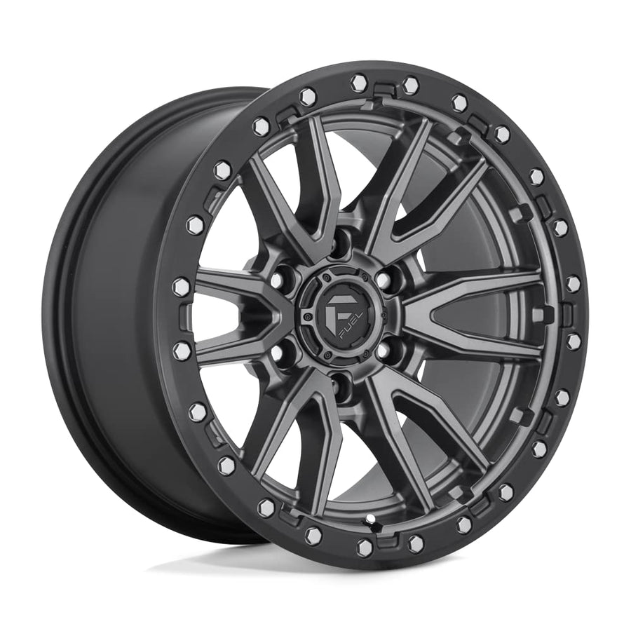 FUEL OFF-ROAD D680 16X8, 6X5.5, 4.54, 1mm MATTE GUN METAL BLACK BEAD RING - D68016808445