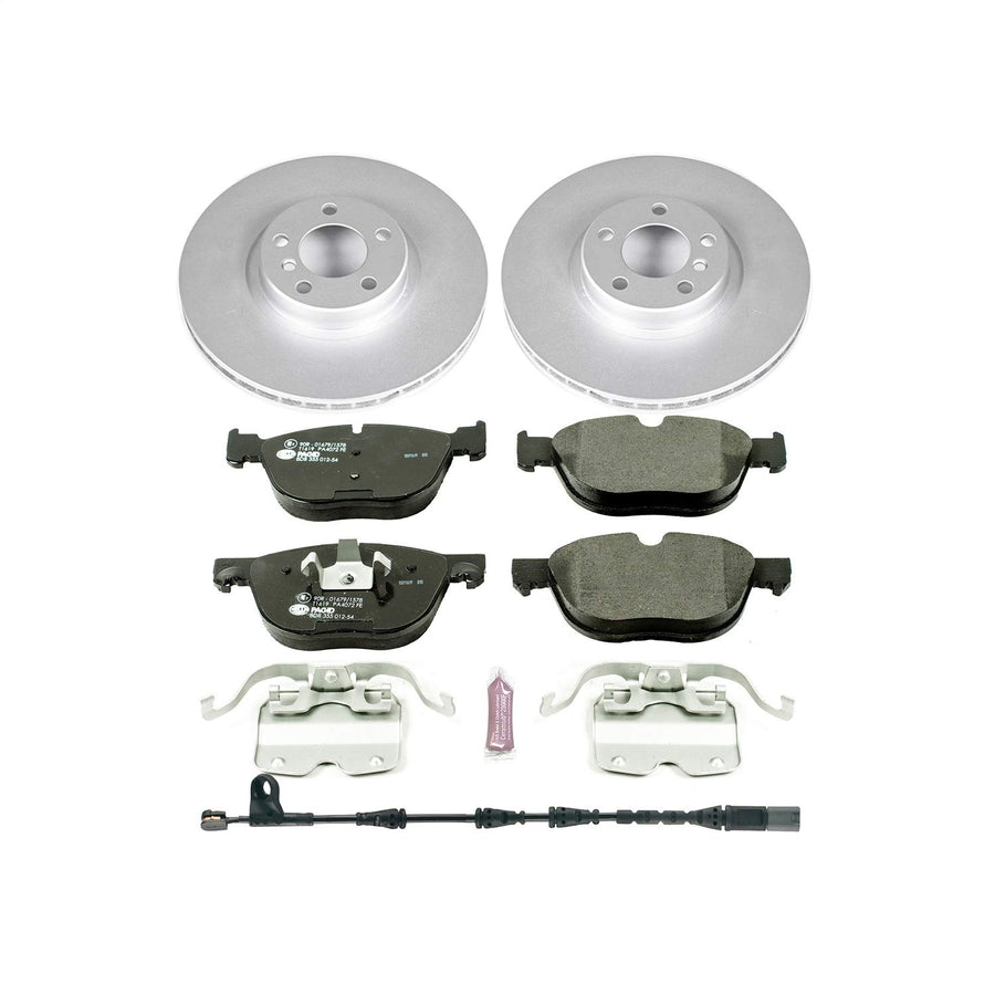 Power Stop ESK6061 Euro-Stop Front Brake Kit and 1 Front Sensor Wire For BMW X5 2011-2013, BMW X5 2016-2018 [Model Specific]